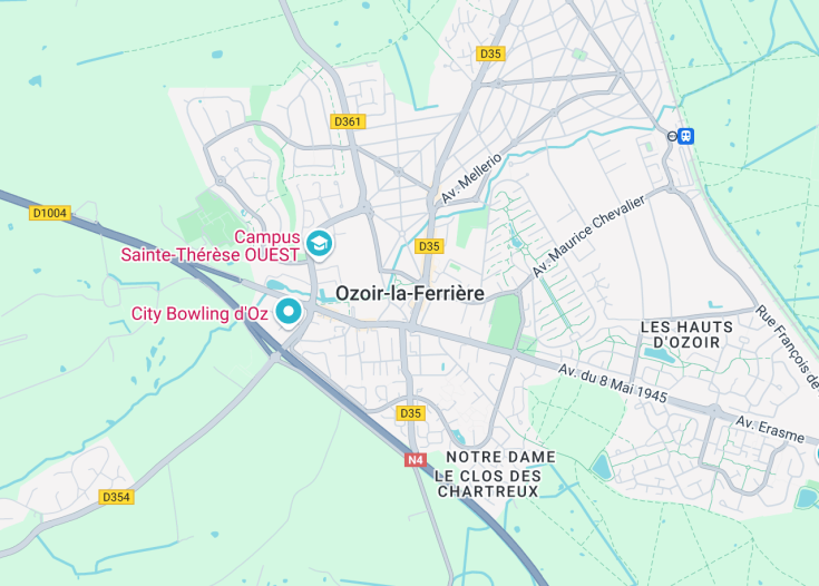 Map of Ozoir-la-Ferrière, France