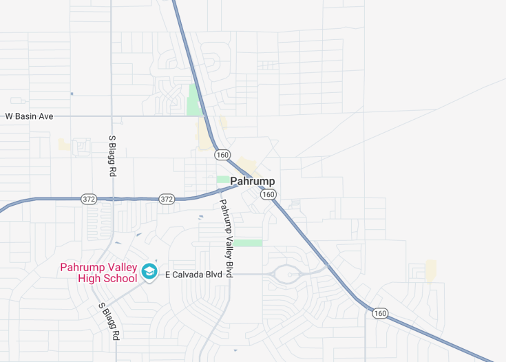 Map of Pahrump, Nevada (USA)