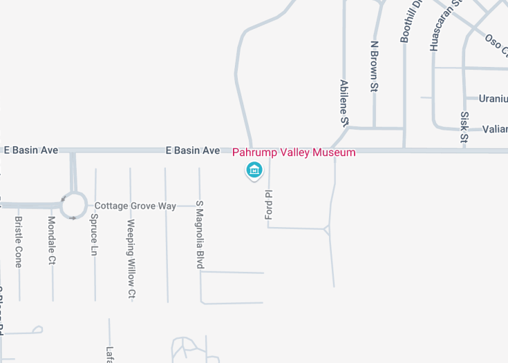 Map of Pahrump Valley Museum, Nevada (USA)