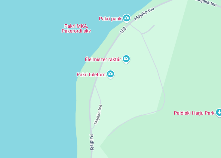 Map of Pakri lighthouse, Paldiski