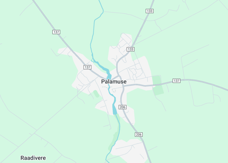 Map of Palamuse, Estonia