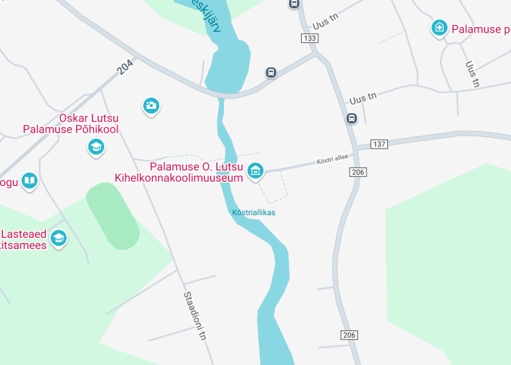 Map of Palamuse Muuseum, Palamuse