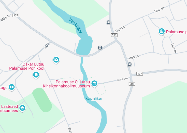 Map of Palamuse Püha Bartholomeuse kogudus, Palamuse