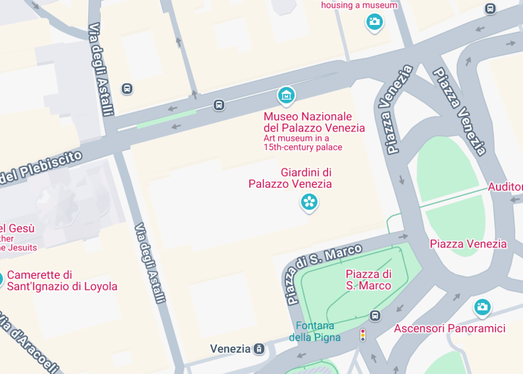 Map of Palazzo Venezia, Rome