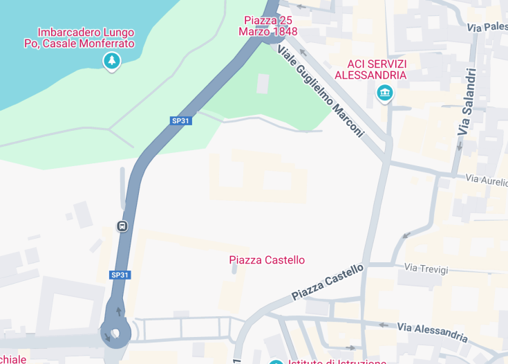 Map of Paleologi Castle, Italy