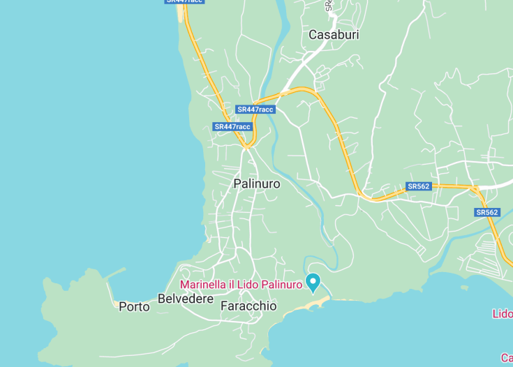 Map of Palinuro, Italy