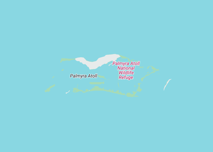 Map of Palmyra Atoll (USA), 