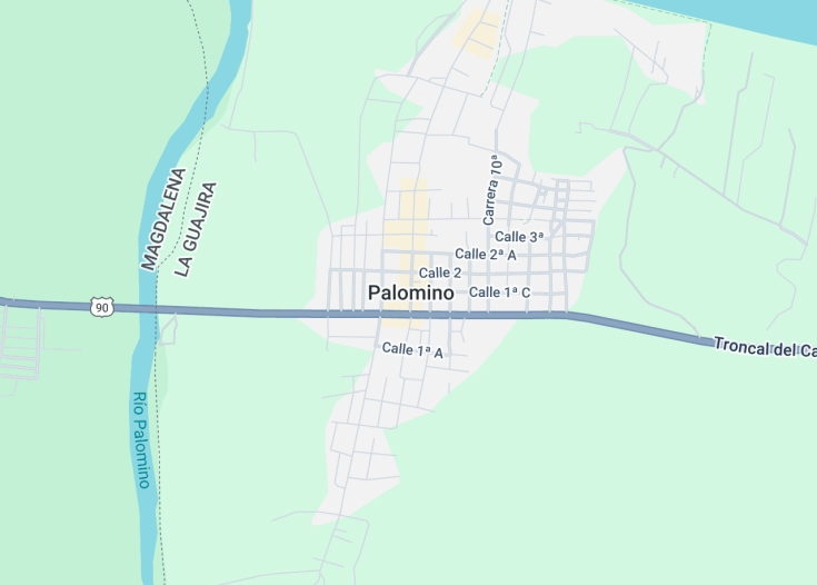 Map of Palomino, Colombia