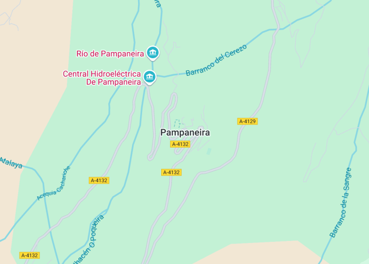 Map of Pampaneira, Spain