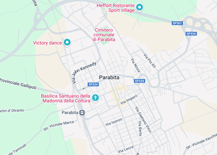 Map of Parabita, Italy