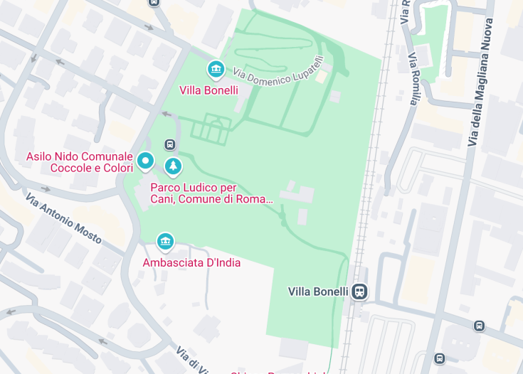 Map of Parco di Villa Bonelli, Rome