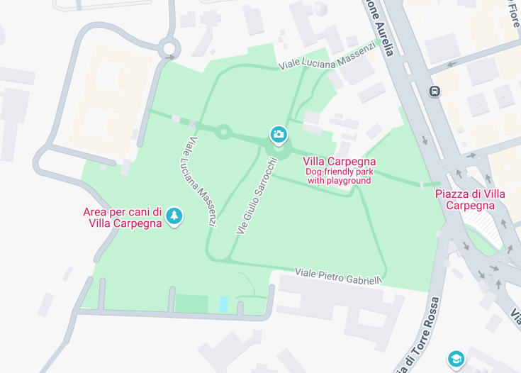 Map of Parco di Villa Carpegna, Rome