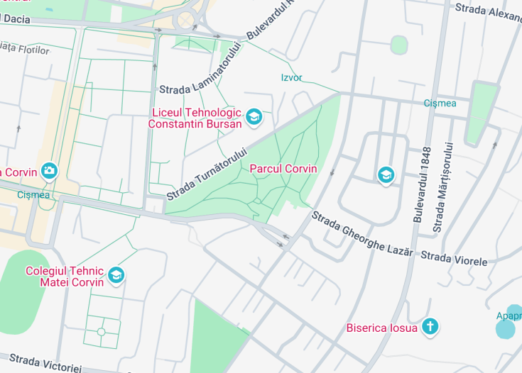 Map of Parcul Corvin, Romania