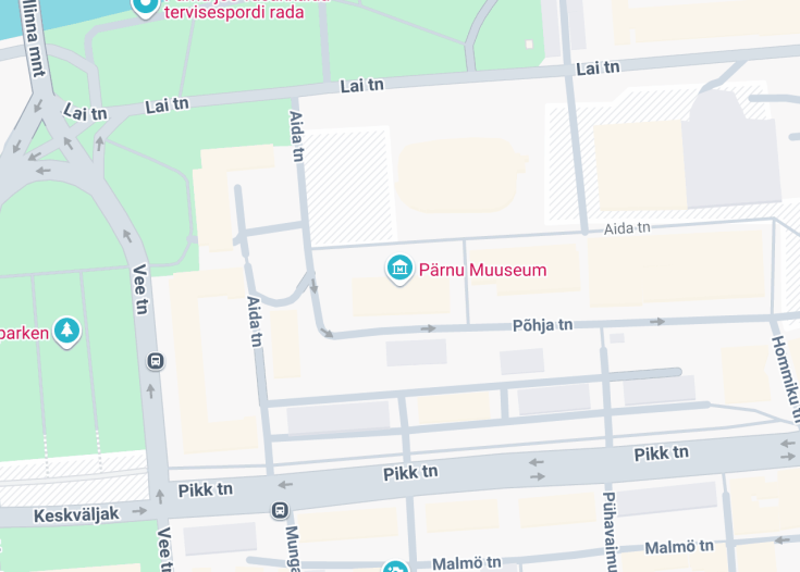 Map of Pärnu Museum, Pärnu