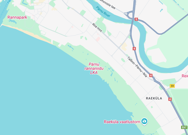 Map of Pärnu rannaniidu, Pärnu