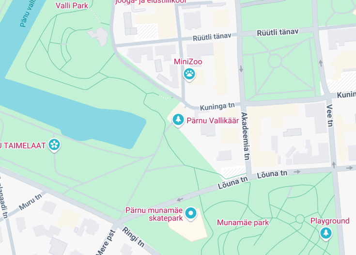 Map of Pärnu Vallikäär, Pärnu