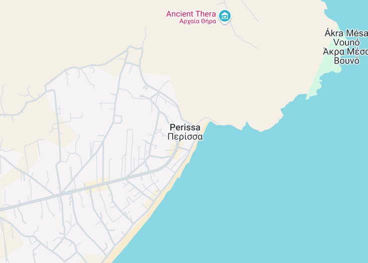 Map of Perissa, Greece