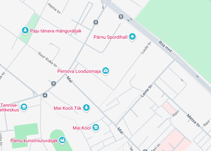 Map of Pernova Nature House, Pärnu