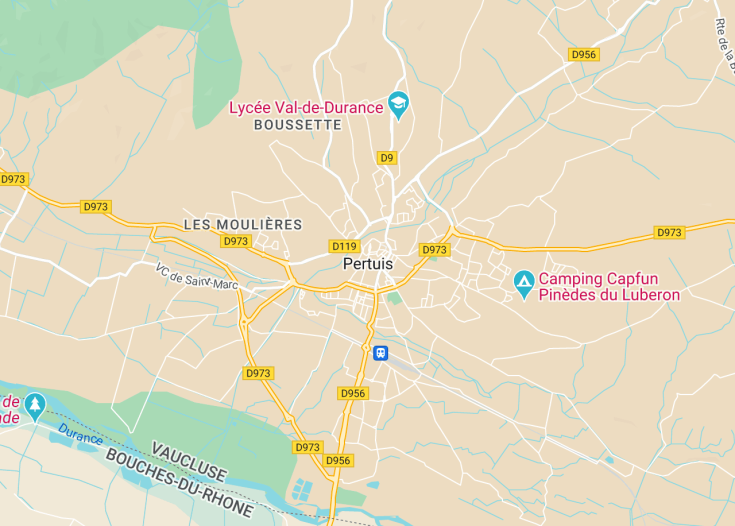 Map of Pertuis, France