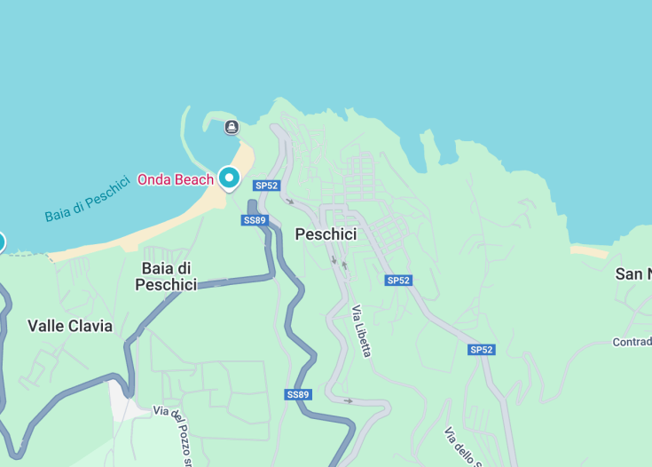 Map of Peschici, Italy