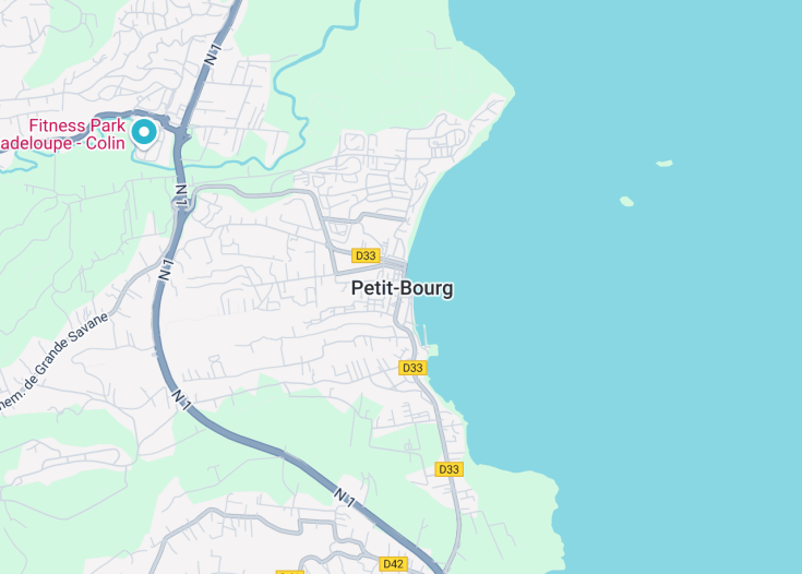 Map of Petit-Bourg, Guadeloupe (France)