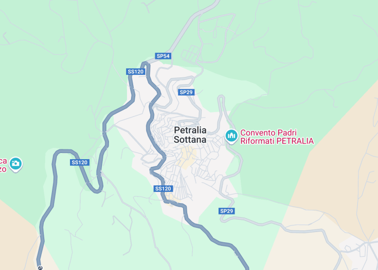 Map of Petralia Sottana, Italy