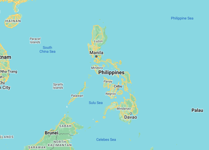 Map of Philippines, 