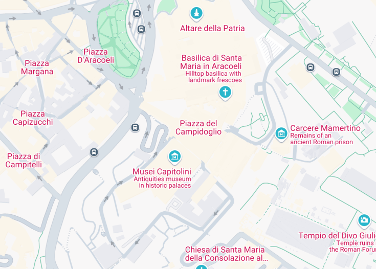 Map of Piazza del Campidoglio, Rome