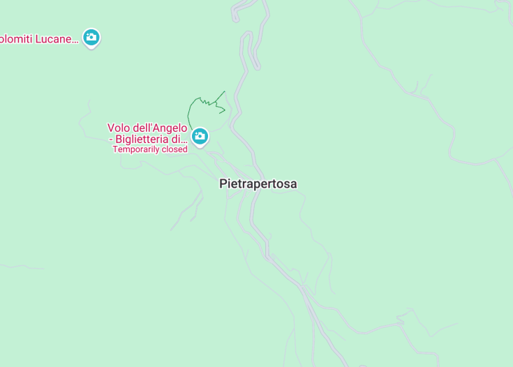 Map of Pietrapertosa, Italy