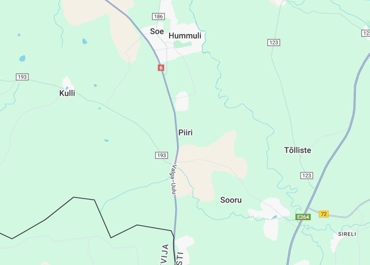 Map of Piiri, Estonia