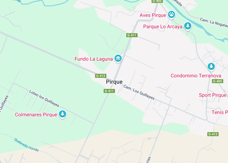 Map of Pirque, Chile