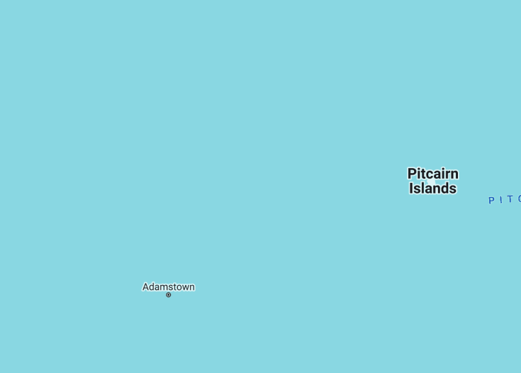 Map of Pitcairn Islands (United Kingdom), 