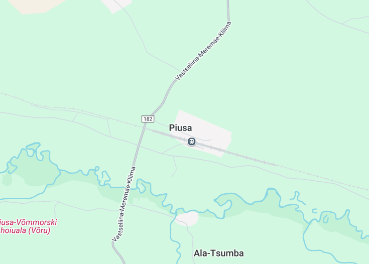 Map of Piusa, Estonia