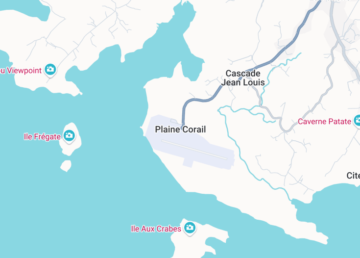 Map of Plaine Corail, Rodrigues (Mauritius)