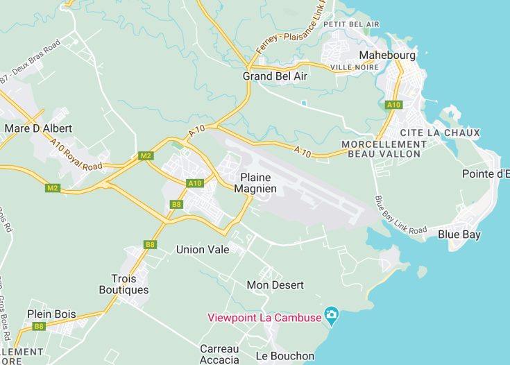 Map of Plaine Magnien, Mauritius