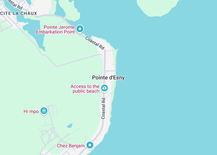 Map of Pointe d’Esny, 