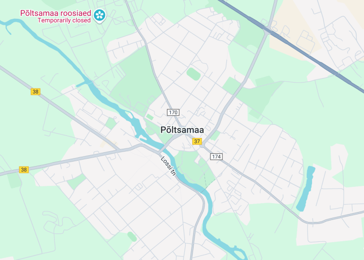 Map of Põltsamaa, Estonia