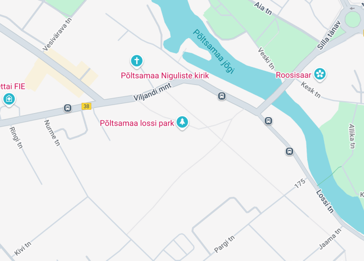 Map of Põltsamaa lossi park, Põltsamaa