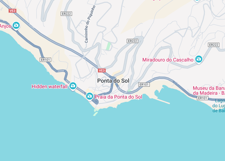 Map of Ponta do Sol, Portugal