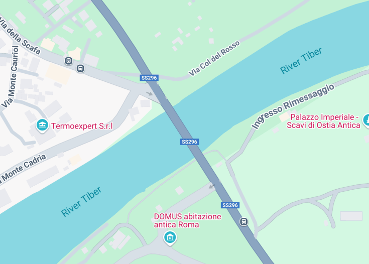 Map of Ponte della Scafa, Rome