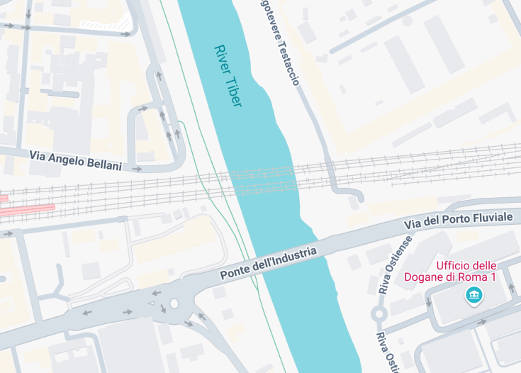 Map of Ponte ferroviario di San Paolo, Rome