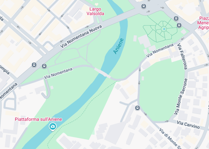 Map of Ponte Nomentano, Rome