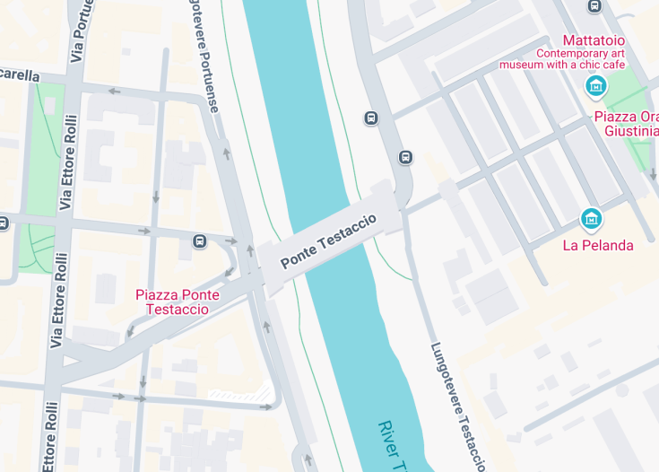 Map of Ponte Testaccio, Rome