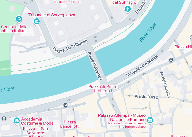 Map of Ponte Umberto I, Rome