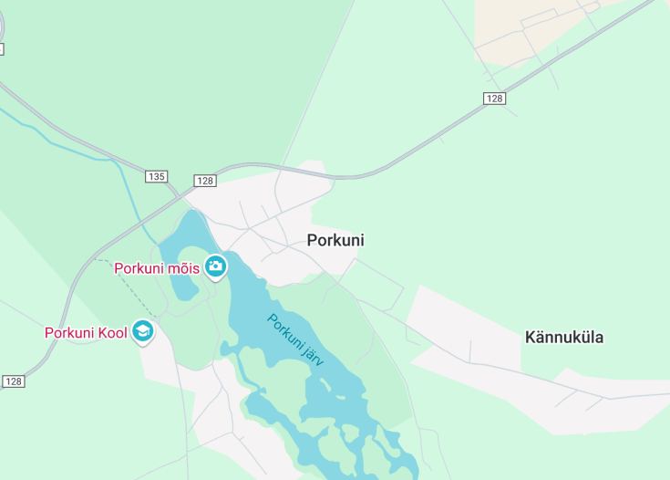 Map of Porkuni, Estonia