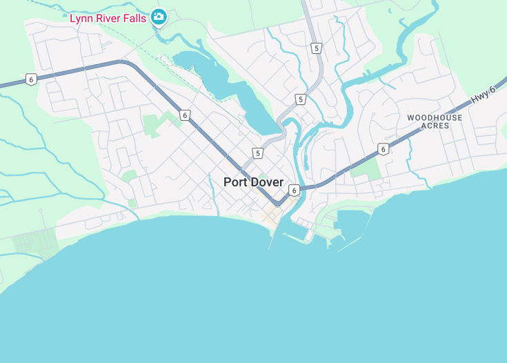 Map of Port Dover, Canada