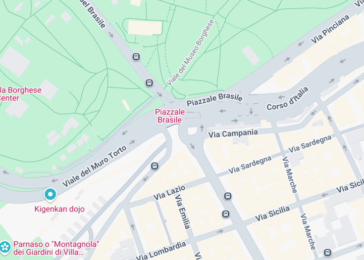 Map of Porta Pinciana, Rome