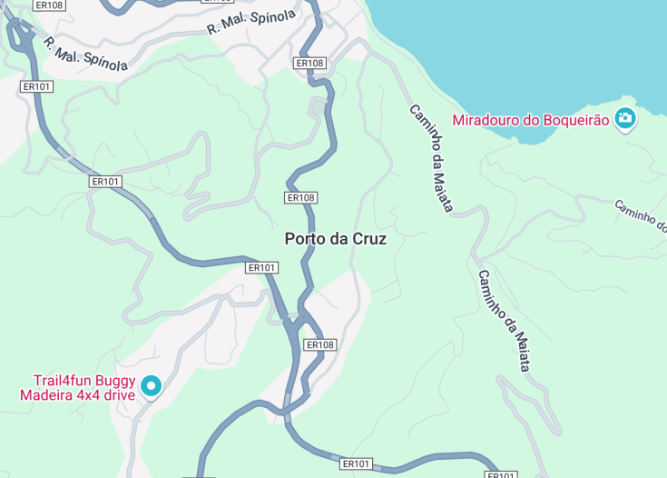 Map of Porto da Cruz, Portugal