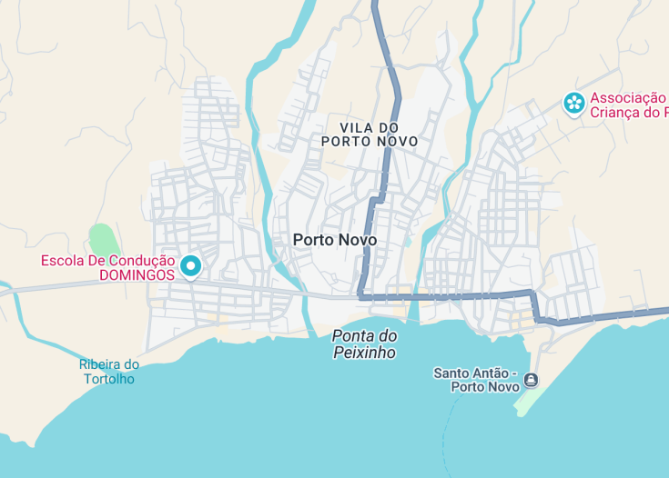 Map of Porto Novo, Cabo Verde