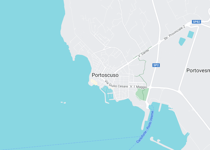 Map of Portoscuso, Italy